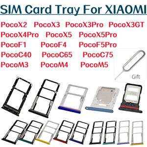 샤오미 포코X2 X3 포코X3프로 포코X3GT X4프로 포코X5 X5프로 포코F1 F4 F5프로 포코C40 C65 포코C75 포코M3 포코M4 M5용 SIM 카드 트레이
