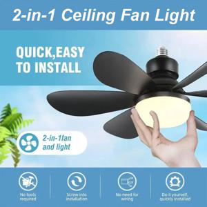 30/40W 천장 선풍기 조명 색온도 조절 가능 모던 천장형 리모컨 디밍 가능 스마트 E27 LED 천장 선풍기 조명