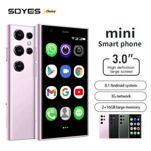 SOYES S23 Pro 미니 스마트폰 안드로이드 8.1 듀얼 SIM 3인치 HD 2GB+16GB 모바일폰 1000mAh 배터리 WIFI BT 3G 소형 휴대폰