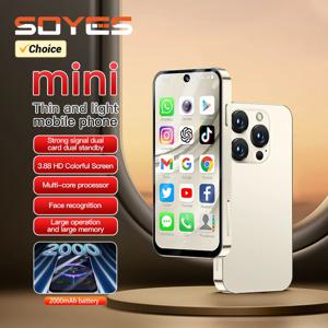 SOYES XS19 Pro 4GB RAM 64GB ROM 8코어 안드로이드 12.0 미니 스마트폰 2000mAh 얼굴 잠금 해제 4G LTE Type-C 3.88'' 화면 소형 휴대폰