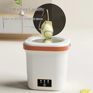 휴대용 미니 세탁기 9L 란제리 속옷 양말 세탁 탈수 듀얼 모드 소형 여행 기숙사 아파트 미니 세탁기