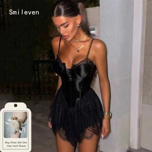 Smileven 럭셔리 A 라인 짧은 댄스 파티 드레스 레이스 우아한 가운 갈라 파티 스파게티 스트랩 이브닝 드레스 맞춤형 2026
