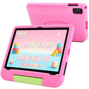 페이트니 10.1인치 어린이용 태블릿, 안드로이드 운영체제, 8GB RAM, 32GB ROM, Wi-Fi 6 지원, 눈 보호 기능, 5000mAh 배터리, 실리콘 케이스 포함, 어린이 선물용