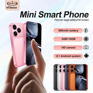SERVO 18SE 미니 귀여운 안드로이드 스마트폰 3G WCDMA 2GB+16GB 플레이 스토어 WiFi 얼굴인식 잠금해제 소형 스마트폰 듀얼심 대기