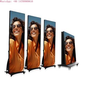 맞춤형 방수 LED 디스플레이GQY 휴대용 접이식 8K HDR10+ LED 포스터 토템 디스플레이 실내 디지털 스크린 배너 비디오 월