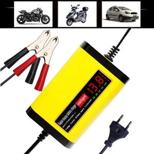 12V 2A 자동차 배터리 충전기 LED 디스플레이 220V 110V 스마트 트럭 자동 자동차 충전 충전 도구 EU 미국 플러그