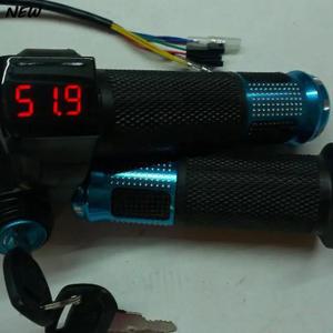 전기 자전거 트위스트 스로틀 핸들, LCD 핸들 스로틀, 12-96V, 1 쌍