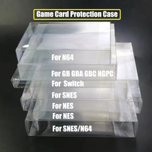 1개 투명 게임 카트리지 박스 케이스 CIB 게임 플라스틱 PET 보호 케이스 (N64, NES, SNES, GB, GBA, GBC, NGPC, 스위치용)