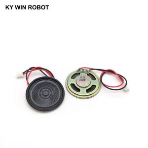 새로운 초박형 스피커 2개, 8옴, 0.5와트, 0.5W, 8R, 직경 40mm, 두께 5mm, PH2.54 단자, 전선 길이 15cm.