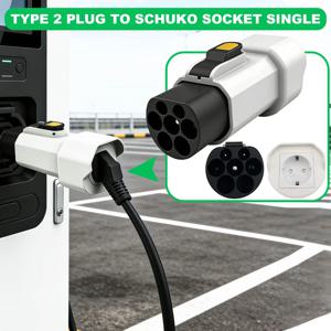 유형 2 남성-슈코 방전 어댑터 IEC62196-2 전기 스쿠터에 적합한 표준 충전 스테이션 방전 변환기
