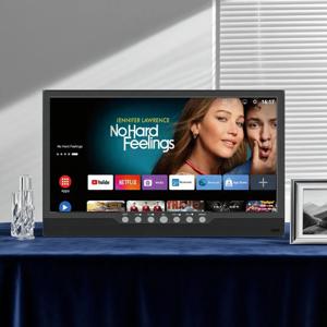 휴대용 스마트 TV 20인치 FHD HD 안드로이드 LED TV (배터리 12V DC, 자동차, 트럭, 야외 여행, 캠핑용) 프로
