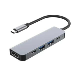 5-in-1 타입-C 허브 & USB-C 도크 - 휴대폰, PC, 맥용 다기능 어댑터
