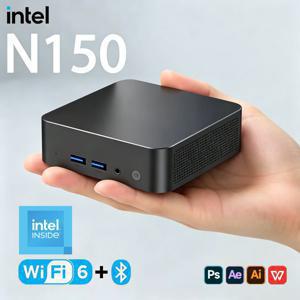 2026 미니 PC 인텔 N150 윈도우 11 프로 휴대용 컴퓨터 게이밍 PC 16GB 32GB 램 1TB 2TB SSD 사무용 학습용 와이파이 6 BT5.2 게이머 PC
