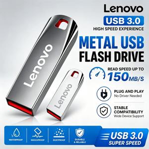레노버 OTG USB3.0 플래시 드라이브 512GB 고속 메탈 펜 드라이브 미니 메모리 스틱 128GB 네트워크 카드용 U 디스크