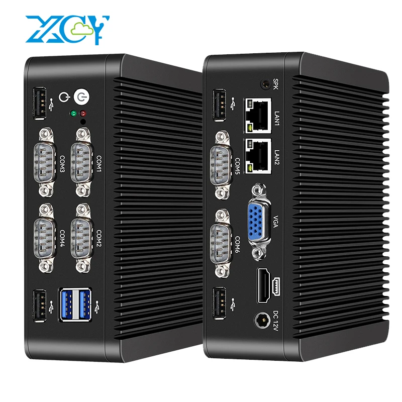 미니 PC IPC 인텔 셀러론 J4125 J1900 N2830 i3 i5 i7 프로세서 기가비트 이더넷 지원 윈도우 리눅스
