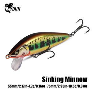 레이던 서스펜딩 싱킹 미노우 낚시 루어 55mm 4.7g 75mm 10.5g 인조 송어 루어 저크베이트 워블러 하드 스윔베이트