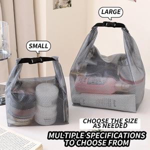 방수 메쉬 세면도구 가방, 퀵 릴리스 버클이 있는 드로스트링 화장품 정리함, 여행, 체육관 및 바용 투명 파우치