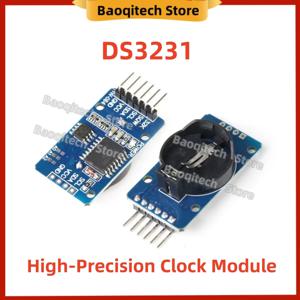 1-20PCS DS3231 DC 3.3V-5V 고정밀 클록 모듈 IIC 메모리 모듈(AT24C32 메모리 및 실시간용 RTC I2C 인터페이스 포함)