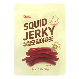 [가락시장521] 매콤 불고기맛 오징어육포 100g 오육포 오징어스틱 오징어포 마른안주