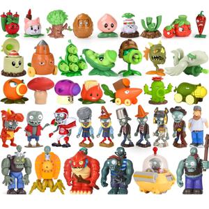 식물 대 좀비 애니메이션 그림 장애물 해적 좀비 Peashooter 하드 접착제 좀비 액션 피겨 모델 장난감 슈팅 장난감 키즈 선물