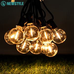 LED 실내 G40 스트링 라이트 220V EU 플러그 깨지지 않는 전구 7.6M-30M 길이 E12 베이스 LED G40 스트링 라이트 (휴일 파티용)