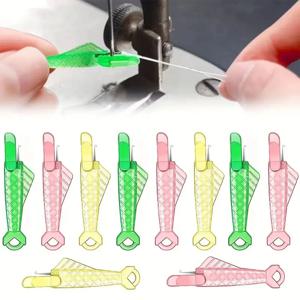 3/5개 미니 자동 바늘통입기 DIY 도구 가정용 손바느질 기계 장치 자동 바늘통입기 십자수 바느질 액세서리