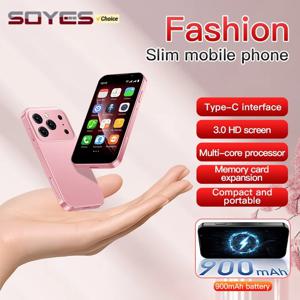 SOYES I17 미니 스마트폰, 3.0인치 HD 디스플레이, 2GB RAM, 16GB ROM, 듀얼 SIM 카드, 5MP 카메라, Type-C 포트, 안드로이드 운영체제, 소형 3G 휴대폰, 얼굴 인식 잠금 해제 기능