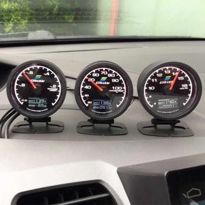 GReddi 부스트 게이지 수온 7 색 LCD 디스플레이 터보 오일 압력 RPM 타코미터 레이싱 미터 62mm 2.5 인치 센서 포함