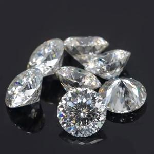 Moissanite 스톤 라운드 컷 D 컬러 VVS1 0.1ct-5ct DIY 목걸이 귀걸이 GRA 인증서가있는 주요 재료 패스 직경 테스터