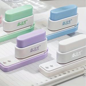 책상 정리용 5홀 펀치 1개, ABS 소재 노트북 문서 바인더, 사무실 및 학교 용품 바인딩에 적합