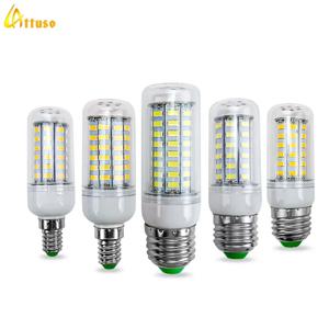 LED 전구 램프, E27, E14, 220V 옥수수 전구, 24, 36, 48, 56, 69, 72LED, 5730SMD Lampada, LED 다이오드 램프, 가정용 에너지 절약 조명