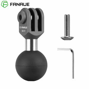FANAUE 1 인치 볼 헤드 마운트 어댑터 Go Pro 용 알루미늄 합금 10 9 8 7 6 5 RAM 마운트 오토바이 용 액션 카메라