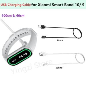 샤오미 스마트 밴드 10 9용 USB 충전 케이블, 샤오미 미 밴드10 9 NFC 여행용 마그네틱 충전기, 100cm/60cm 케이블