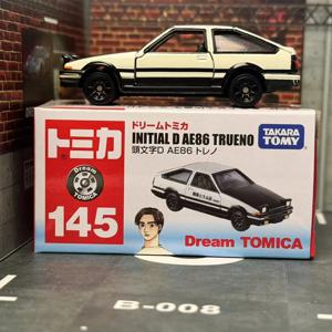 드림 토미카 NO. 145 Initial D AE86 TRUENO Toyota Takara Tomy 다이캐스트 금속 자동차 장난감 차량 모델 컬렉션 애니메이션