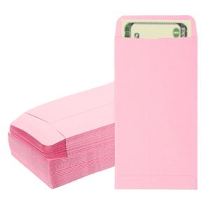 100Pcs 16.5x8.89cm 돈 빈 종이 봉투 기프트 카드 포장 봉투 현금 봉투 수표 티켓 용 돈 홀더 가방