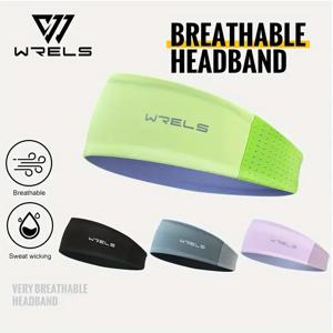 WRELS 미끄럼 방지 스포츠 헤드밴드 땀 흡수 헤드밴드 통기성 피트니스 러닝 헤어밴드 빠른 건조 탄력 있는 사이클링 헤어밴드