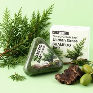 10PCS 천연 허브 샴푸 비누 우스만 그래스 수제 비누 모발 영양 오일 컨트롤 상쾌하고 푹신하고 진정시키는 헤어 케어