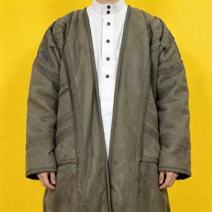 이드 주바 토브 사우디 아라비아 겨울용 두꺼운 따뜻한 인조 모피 비슈트 남성 무슬림 기모노 가디건 롱 코트 아바야 디쉬다샤 이슬람 의류