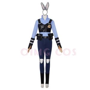 주디 홉스 코스프레 의상주토피아 카니발 유니폼 가발 애니메이션 할로윈 의상 여성 게임