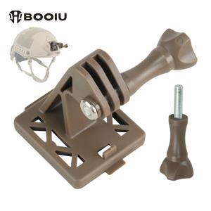 BOOIU 헬멧베이스 어댑터 홀더 FAST/MICH/NVG 헬멧 용 ABS GOpro 액션 카메라 마운트 고정 설치 Airsoft 헬멧 액세서리