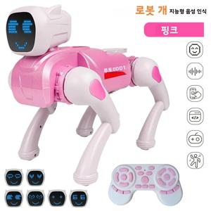 AI 스마트 로봇 강아지, 음성 제어 및 웨이크 기능, 프로그래밍 가능한 동작, 30가지 이상의 움직임, LED 표정, 어린이를 위한 60분 배터리