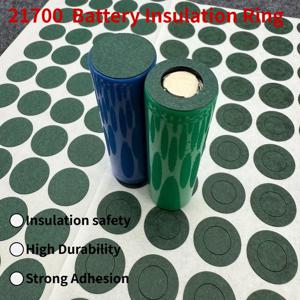 100PCS/500PCS 21700 1S 배터리 절연 링(21700 배터리 절연용) 보조베터리/전동 공구용 골판지 고무 패드