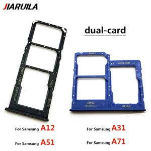 듀얼 마이크로 SIM 카드 슬롯 트레이, 거치대 SD 카드 리더 부품, 삼성 A12 A31 A51 A71 A125F