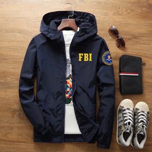 남성용 자외선 차단 방수 FBI 쉴드 캐주얼 재킷, 초경량 후드 재킷, 초박형 바람막이 포장 가능한 스킨 코트, 여름