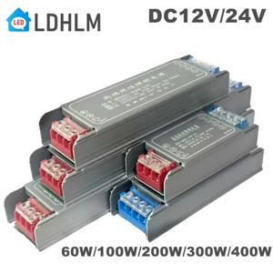 DC12V 24V 스위칭 전원 공급 장치 무음 조명 변압기 AC176-264V LED 조명 드라이버 전원 어댑터 60W 100W 200W 300W 400W