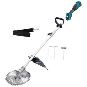 브러시리스 9 인치 무선 잔디 깎는 기계 Makita 18V 배터리 용 휴대용 조절 길이 전기 잔디 트리머 커터 (배터리 없음)
