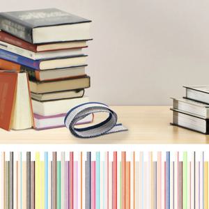 48Pcs 책 바인딩 헤드밴드 엔드밴드 책 헤드밴드 바인딩 키트 11.8인치 다양한 책 바인딩을 위한 천 아트 바인딩 용품