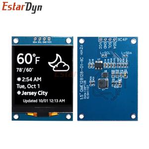 EstarDyn 1.5인치 SH1107 OLED 디스플레이 모듈, ESP32 Raspberry Pi용 128x128 I2C 4핀 스크린