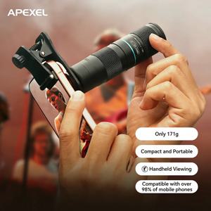 APEXEL HD 5x-10x 줌 망원 렌즈 관측 망원경 렌즈 아이폰 삼성 모든 스마트폰 촬영용 모바일 폰 렌즈