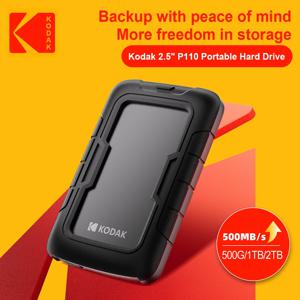 코닥 휴대용 외장 하드 드라이브 PHDD, USB 3.0 지원, 500GB/1TB/2TB 용량 선택 가능
